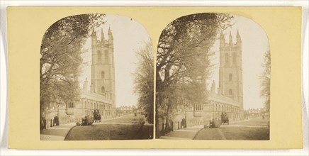 Saint Mary Magdalene College, Oxford; Stephen Thompson, British, about 1830 - 1893, 1860s; Albumen silver print