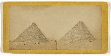 Pyramid of Cheops, Egypt; George W. Thorne, American, active 1860s - 1870s, 1870s; Albumen silver print