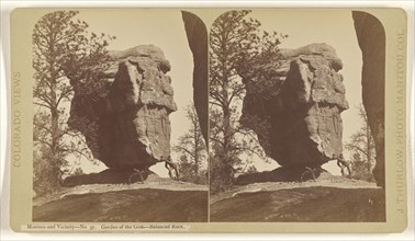 Manitou and Vicinity. Garden of the Gods - Balanced Rock; James T. Thurlow, American, 1831 - 1878, 1870s; Albumen silver print