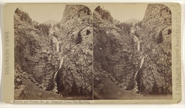 Manitou and Vicinity. Cheyenne Canon - The Six Falls; James T. Thurlow, American, 1831 - 1878, 1870s; Albumen silver print