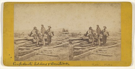 Confederate Soldiers and Breastworks; William H. Tipton, American, 1850 - 1929, active Gettysburg, Pennsylvania, July 1863