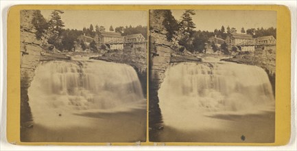 High Falls at Birmingham N.Y; Horace S. Tousley, American, 1825 - 1895, about 1875; Albumen silver print
