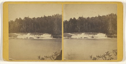 Piercefield Falls, Raquette River; Horace S. Tousley, American, 1825 - 1895, about 1875; Albumen silver print