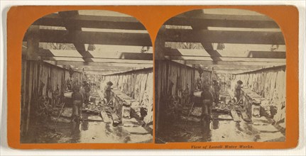 View of Lowell Water Works; Simon Towle, American, active Lowell, Massachusetts 1855 - 1893, about 1871; Albumen silver print