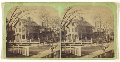 Wm. H. Wiggins House, 1869, Lowell, Mass; Simon Towle, American, active Lowell, Massachusetts 1855 - 1893, 1869; Albumen silver