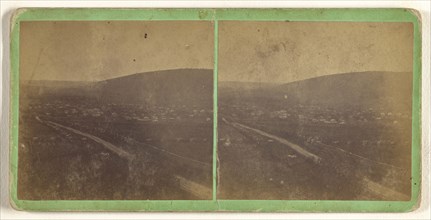 View of Moravia N.Y., from Oak Hill looking South; T.T. Tuthill, American, active Moravia, New York 1870s, 1870s; Albumen