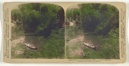 Luxurious Nature Revelry - on the Imus River, near Imus, Philippines; Underwood & Underwood, American, 1881 - 1940s, 1899