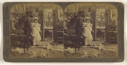 Presentation - The First Born; Underwood & Underwood, American, 1881 - 1940s, 1901; Albumen silver print