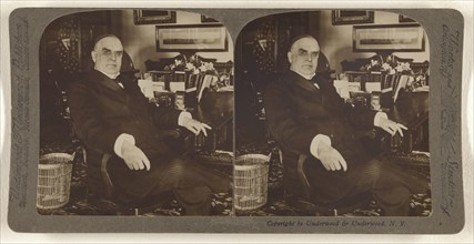 President McKinley, seated; Underwood & Underwood, American, 1881 - 1940s, about 1905; Gelatin silver print