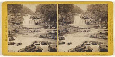 Falls of Clyde - Stonybyres; James Valentine, Scottish, 1815 - 1879, 1870s; Albumen silver print