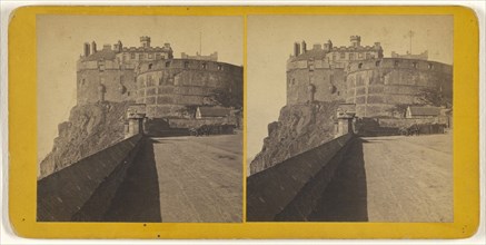 Edinburgh Castle, from the Esplanade; James Valentine, Scottish, 1815 - 1879, 1870s; Albumen silver print