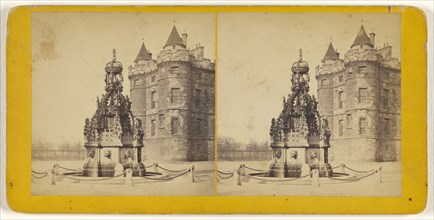 Holyrood Palace, the Fountain, Edinburgh; James Valentine, Scottish, 1815 - 1879, 1870s; Albumen silver print