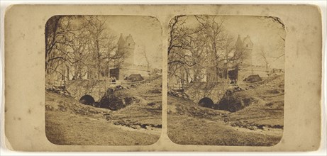 Castle of Mains, near Dundee; James Valentine, Scottish, 1815 - 1879, 1870s; Albumen silver print