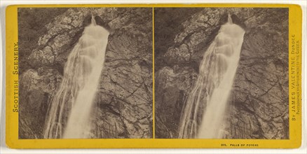 Falls of Foyers; James Valentine, Scottish, 1815 - 1879, 1870s; Albumen silver print