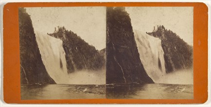 Falls of Montmorency, Winter, L.P. Vallée, Canadian, 1837 - 1905, active Quebéc, Canada, 1870s; Albumen silver print