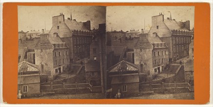 Quebec. Old Post Office and steps leading to Lower Town; L.P. Vallée, Canadian, 1837 - 1905, active Quebéc, Canada, 1865 - 1875