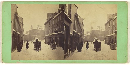 Quebec. Carting snow, after a snow storm; L.P. Vallée, Canadian, 1837 - 1905, active Quebéc, Canada, 1865 - 1875; Albumen