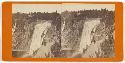Montmorency Falls; L.P. Vallée, Canadian, 1837 - 1905, active Quebéc, Canada, 1865 - 1875; Albumen silver print