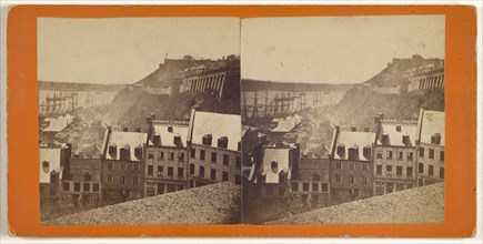 Citadel and Durham Terrace; L.P. Vallée, Canadian, 1837 - 1905, active Quebéc, Canada, 1865 - 1875; Albumen silver print