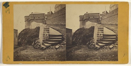 Hope Gate, Outside, L.P. Vallée, Canadian, 1837 - 1905, active Quebéc, Canada, 1865 - 1875; Albumen silver print