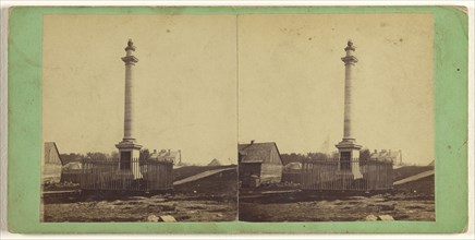 Wolfe's Monument; L.P. Vallée, Canadian, 1837 - 1905, active Quebéc, Canada, 1865 - 1875; Albumen silver print