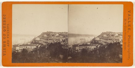 View of Quebec, Canada; L.P. Vallée, Canadian, 1837 - 1905, active Quebéc, Canada, 1865 - 1875; Albumen silver print