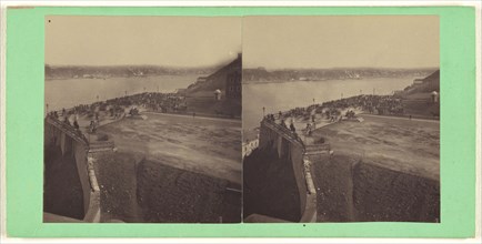 Durham Terrace, from the top of the Post Office; L.P. Vallée, Canadian, 1837 - 1905, active Quebéc, Canada, 1865 - 1873