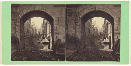 Hope Gate; L.P. Vallée, Canadian, 1837 - 1905, active Quebéc, Canada, 1865 - 1873; Albumen silver print
