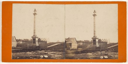 Wolfe's Monument; L.P. Vallée, Canadian, 1837 - 1905, active Quebéc, Canada, 1865 - 1873; Albumen silver print