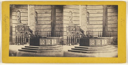 Pisa, Interior of The Baptistery; Enrico Van Lint, Italian, active Pisa, Italy 1850s - 1870s, about 1865; Albumen silver print