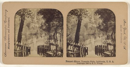 Nature's Mirror, Yosemite Falls, California, U.S.A; R.Y. Young, American, active New York, New York and Cuba 1890s - 1900s