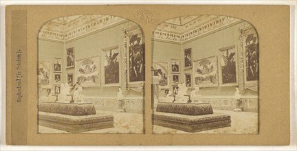 Raphaelsaal, in Potsdam, F. Grau, G.A.F., French, active 1850s - 1860s, 1855 - 1865; Hand-colored Albumen silver print