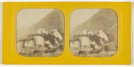 View in Switzerland; Charles Gaudin, Ch. G., French, active 1860s, 1860s; Hand-colored Albumen silver print