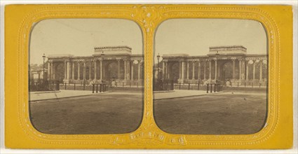 Colonnade de Hyde Park; Adolphe Block, French, 1829 - about 1900, 1860s; Hand-colored Albumen silver print