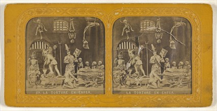 La Torture en Enfer; Adolphe Block, French, 1829 - about 1900, 1860s; Hand-colored Albumen silver print
