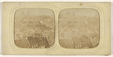 Panorama de Strasbourg; E. Lamy, French, active 1860s - 1870s, 1860s; Hand-colored Albumen silver print