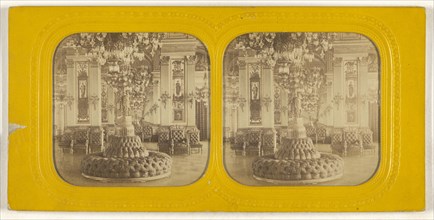 Pouf Hotel de Ville; J. Lévy, French, active Paris, France 1850s - 1880s, 1855 - 1865; Hand-colored Albumen silver print
