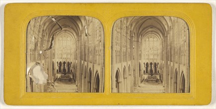 Abbaye de St. Denis; Léon & Lévy, French, 1855 - 1865; Hand-colored Albumen silver print