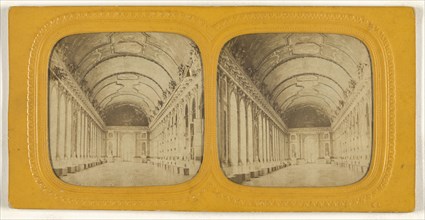 galerie du glace Versailles; E. Lamy, French, active 1860s - 1870s, 1855 - 1865; Hand-colored Albumen silver print