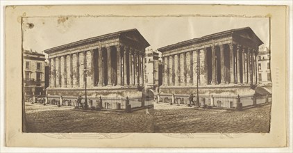 La maison Curie a Nimes; Attributed to Lefort, French, active 1860s, about 1855; Albumen silver print