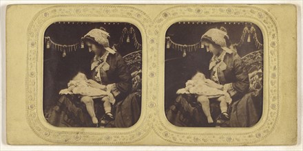 My First; Joseph John Elliott, British, 1835 - 1903, 1855 - 1860; Hand-colored Albumen silver print