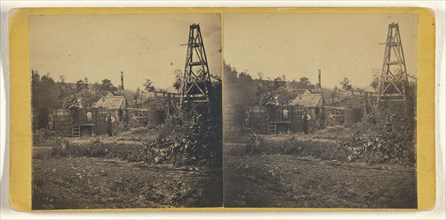 Champion Well, Pioneer Run; Wager, American, active Pennsylvania 1860s, about 1865; Albumen silver print