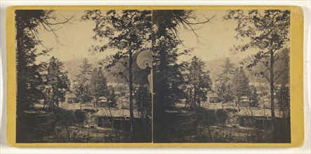 Mouth of Bull Run Looking Out; Wager, American, active Pennsylvania 1860s, about 1865; Albumen silver print