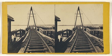 Long Bridge; George D. Wakely, American, active 1856 - 1880, about 1865; Albumen silver print