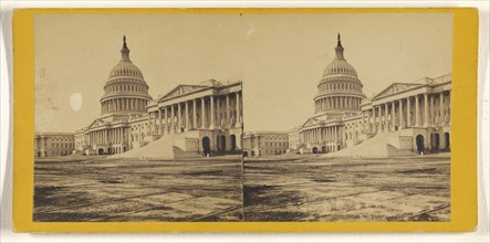Capitol of U.S; George D. Wakely, American, active 1856 - 1880, 1866; Albumen silver print