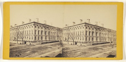 U.S. Post Office. S.E. Front; George D. Wakely, American, active 1856 - 1880, about 1866; Albumen silver print