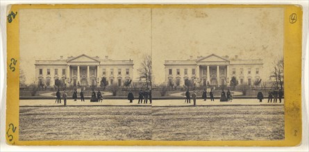 White House; George D. Wakely, American, active 1856 - 1880, 1866; Albumen silver print