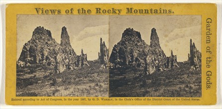 Garden of the Gods; George D. Wakely, American, active 1856 - 1880, 1867; Albumen silver print