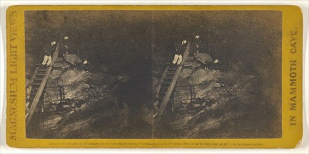 Cliffs Over The Dead Sea.; Charles Waldack, American, 1828 - after 1904, 1866; Albumen silver print