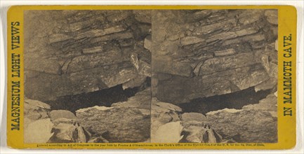 Hanging Rocks.; Charles Waldack, American, 1828 - after 1904, 1866; Albumen silver print